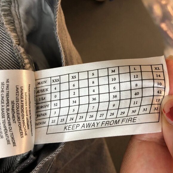 One X One Teaspoon Dark Grey Distressed Ripped  Jeans size 28 - Picture 8 of 10